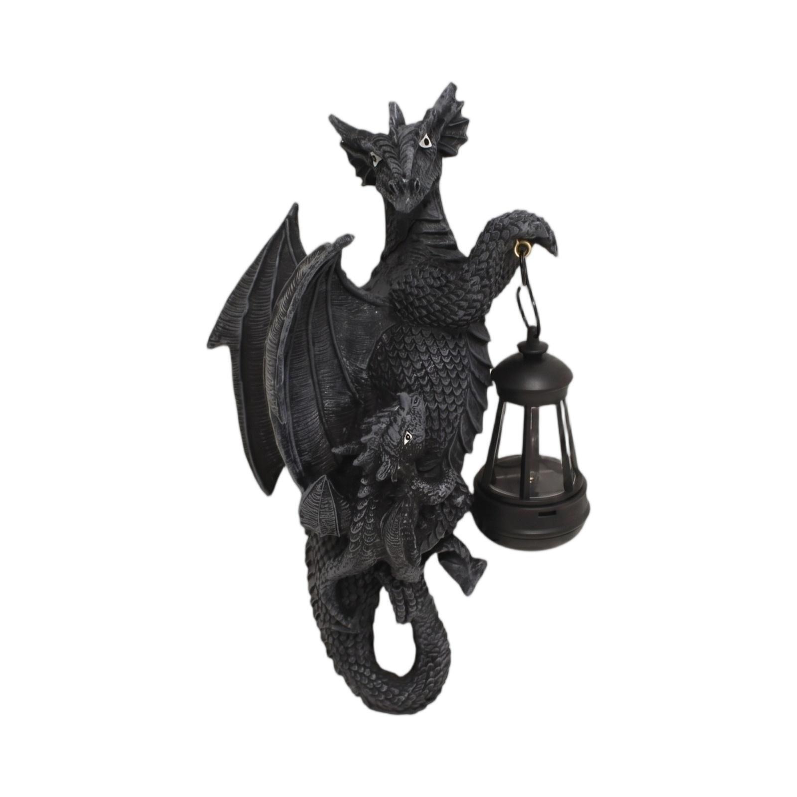 

Outdoor Resin Garden Statue Decorative Sculpture with LED Night Light for Patio Lawn Yard Landscape Decoration and Ambiance Lighting one size чёрный