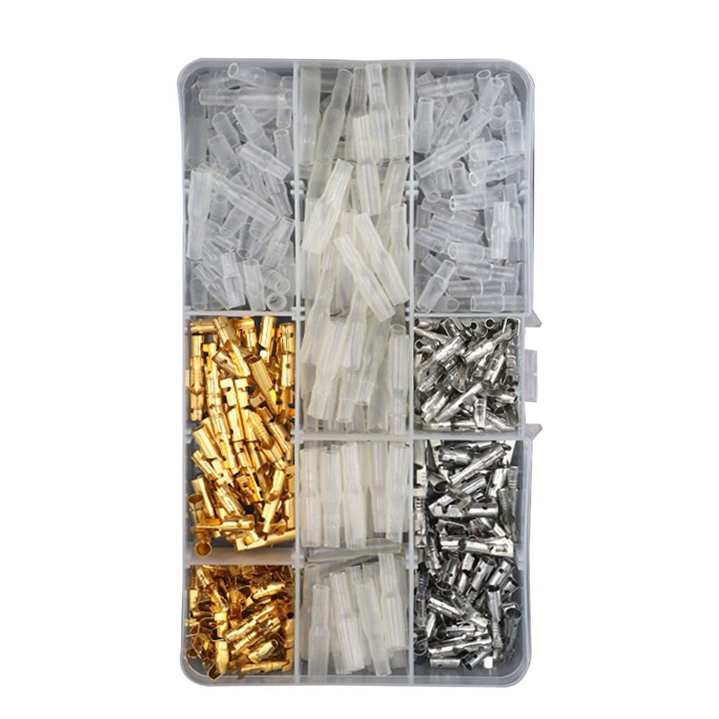 Male and Female Terminal Connectors with Insulation Sleeve Crimp Terminal Automotive Electrical Connectors Enduring