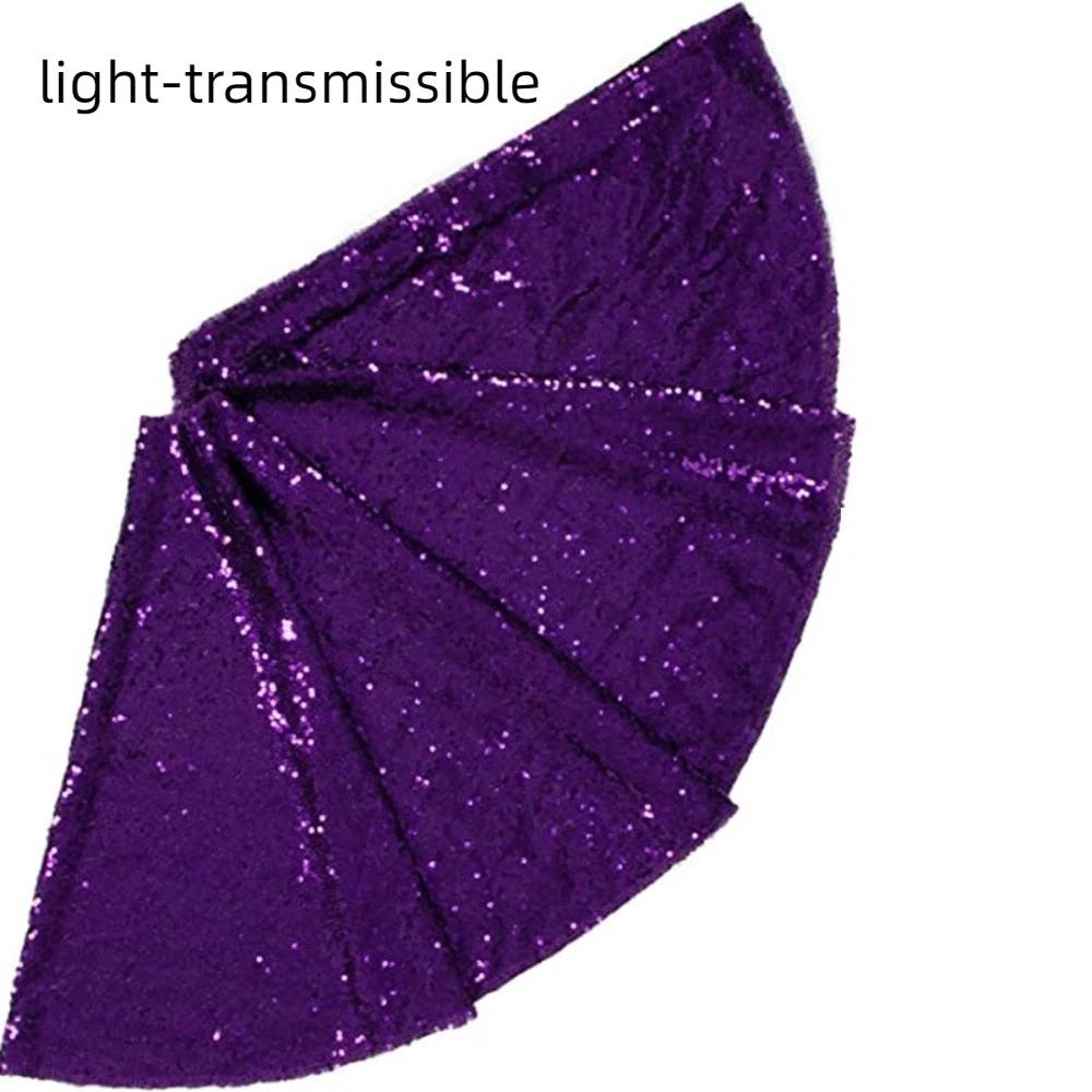 60/90/120cm Sequins Christmas Tree Skirts Glitter Xmas Tree Foot Cover Christmas Tree Mat Birthday