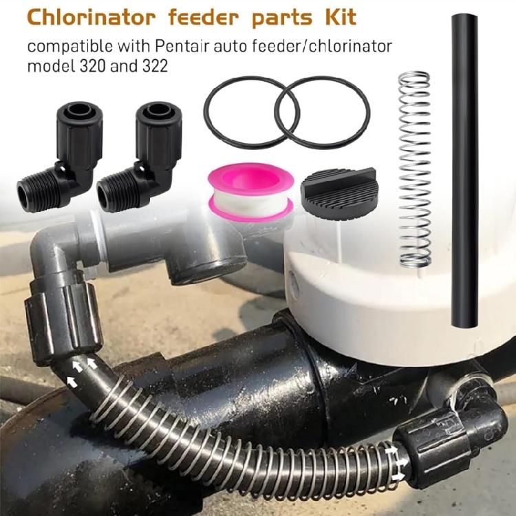Heavy Duty Chlorine Dispenser Accessories Replacement Hose For 320 322 Heat Corrosion Sun Resistant VMQ EPDM Material