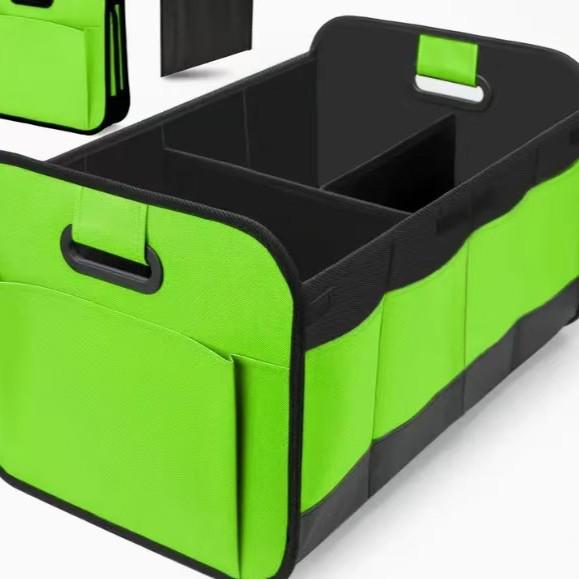Multifunctional Foldable Oxford Cloth Car Trunk Storage Box with Handles