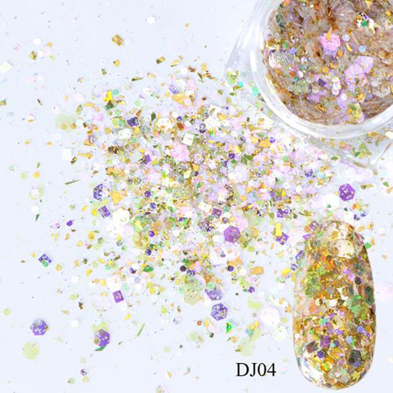 Nail Glitters Irregular Shape Holographic Fashion Laser Sequins Powders for Party