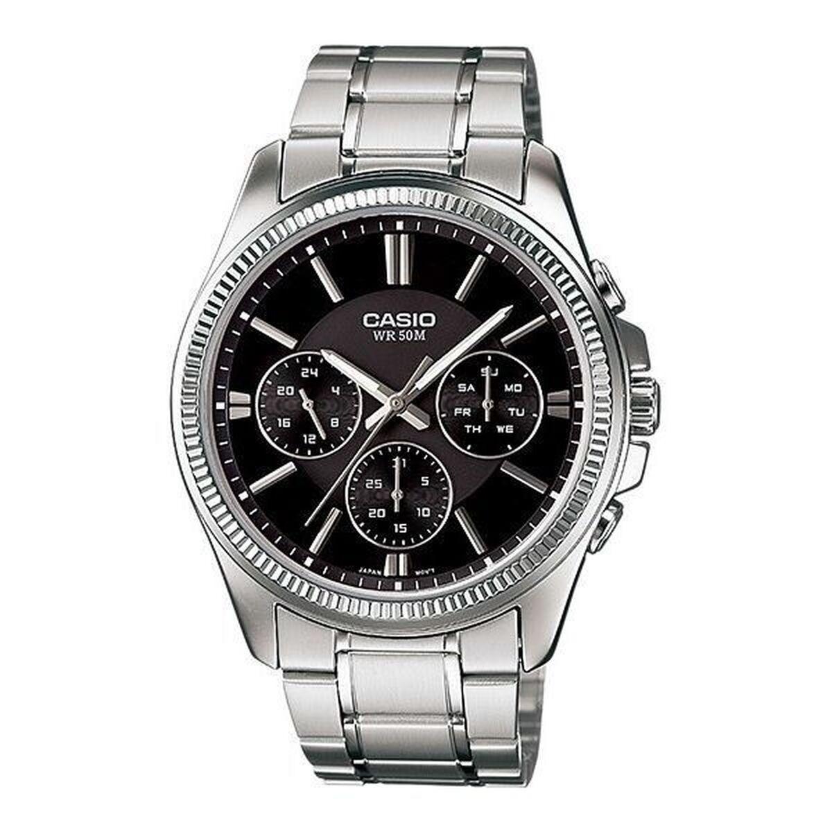 

Casio Мужские Часы Черный Серебристый TU прозрачный