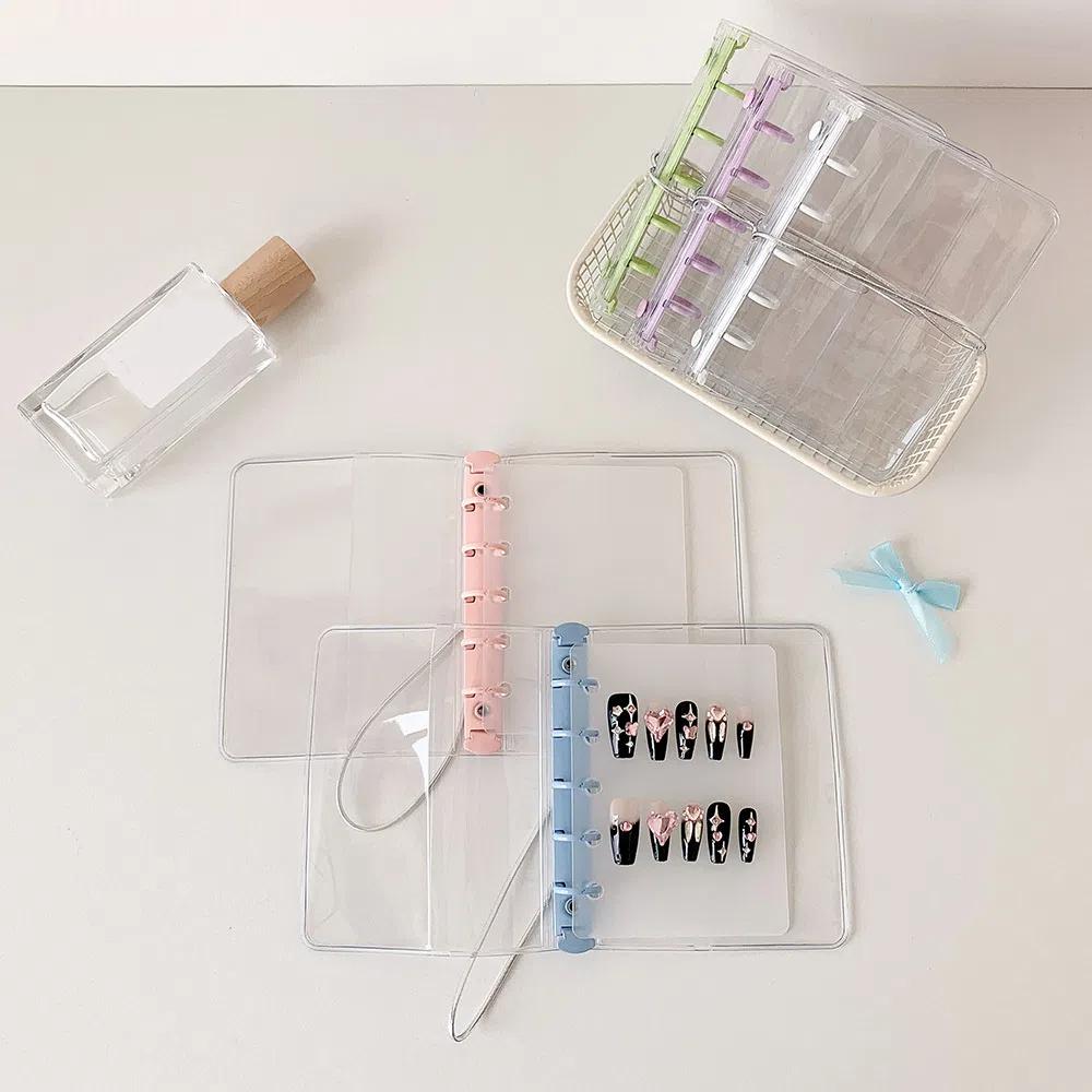 Transparent Fake Nail Storage Frame PVC Card Cover Korean Nails Display Protector  Home Decor