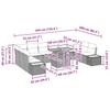 Garden Sofa Set with Storage 11 Piece Beige Poly Rattan