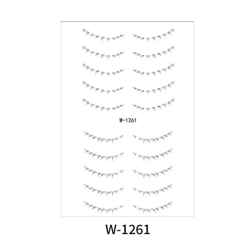 Lower Eyelash Tattoo Long-Lasting Waterproof And Sweatproof Simulation 3D False Eyelash Enlarge Double Under Eye Eyelash Sticker