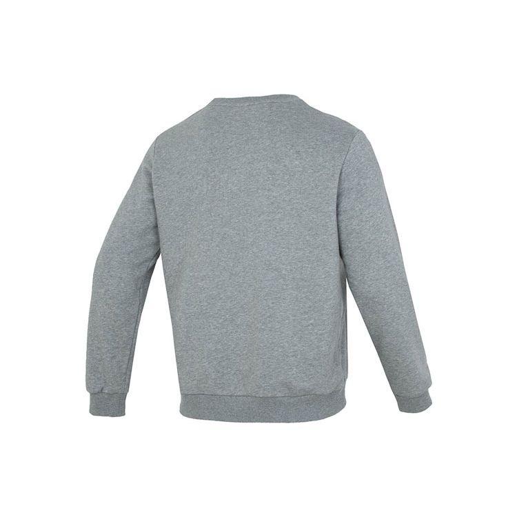 Puma Solid Color Logo Running Training Fitness Casual Crew Neck Long Sleeve Sweatshirt Men sweatshirt Gray 683375-03