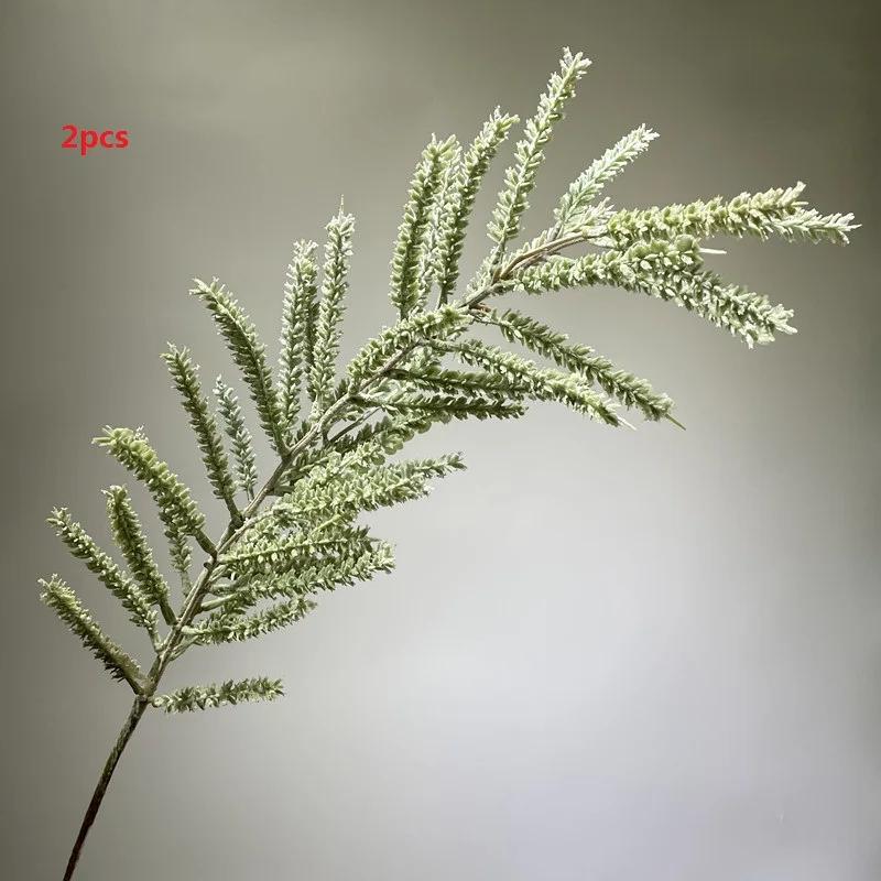 Künstlicher Haarpflanz-Weizenast Blumige Hochzeitsdekoration Simulation Hochgebirgsgras Grüne Pflanzen Hallendekoration Pflanze