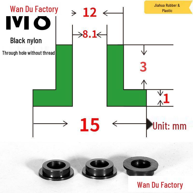 T-Shaped Nylon Insulating Bushing Spacer for M3-M35 Threads