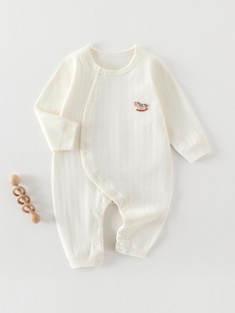 Baby Cotton Bodysuit: Newborn Jumpsuit for Boys & Girls - Spring, Autumn, and Winter Pajamas & Base Layer