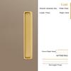 Modern Minimalist Embedded Grooved Sliding Door Handle Concealed Extended Cabinet Handle Wardrobe Closet Furniture Drawer Pulls