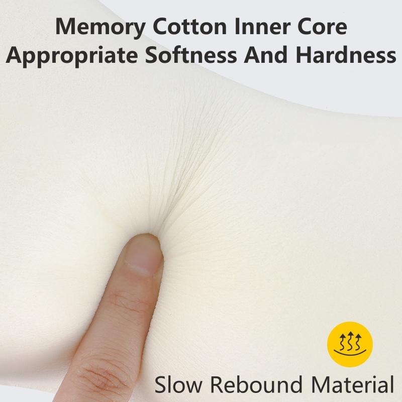 Auto Nacken Kopfstützkissen Hochelastischer Memory-Schaum Sitz Nackenkissen Atmungsaktiver Samt Kopf- und Nackenstütze zum Schlafen Kissen