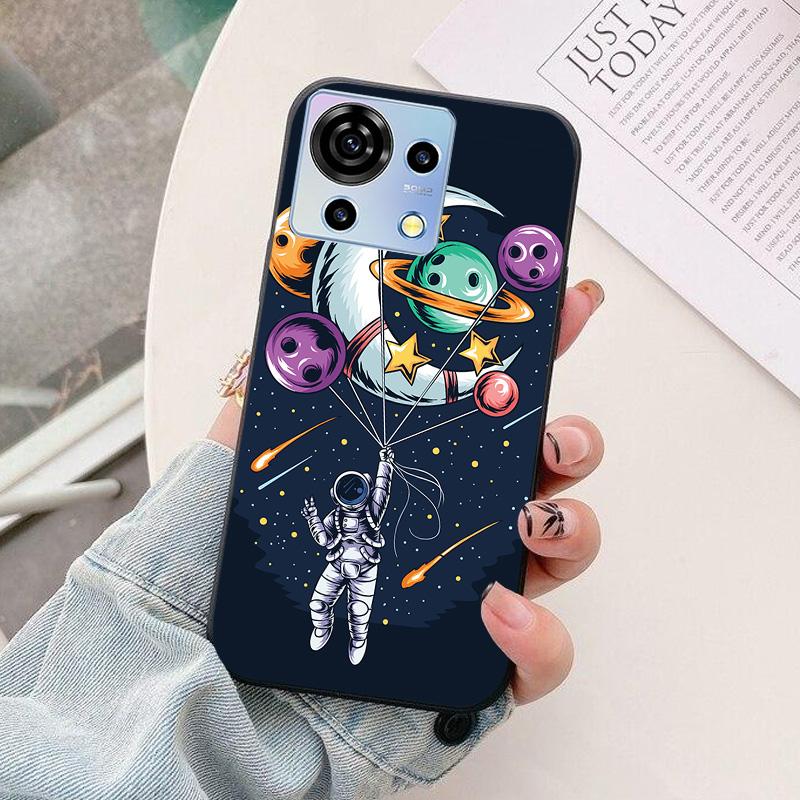 Für ZTE Blade V50 Vita Handyhülle Astronaut Silikon Kameraschutz Rückseite Für ZTE Blade V50Vita 6,75" Funda Coque Capa