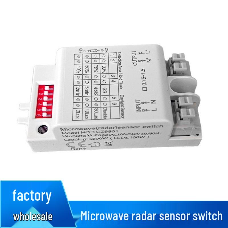 Adjustable Timer Microwave Radar Sensor Light Switch