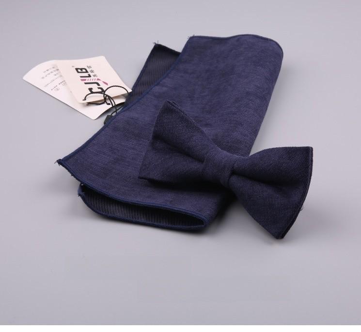 Cotton Bow Tie Set For Men Women Elegant Formal Accessories Gift For Adults