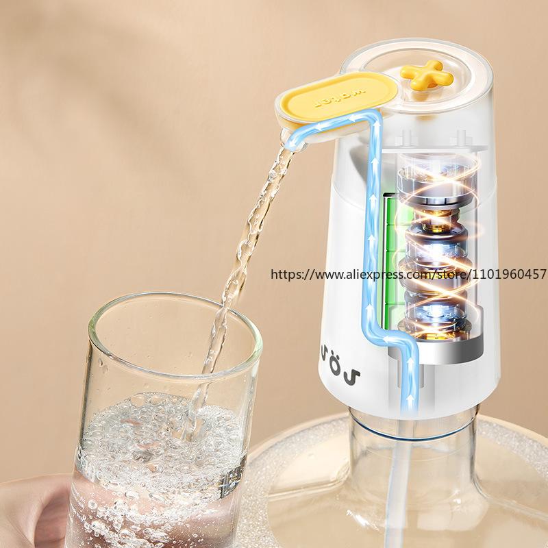 Rechargeable Electric Water Pump for Barrel Small Smart Auto Water Dispenser Suitable for Home Outdoor Draws Water Easily