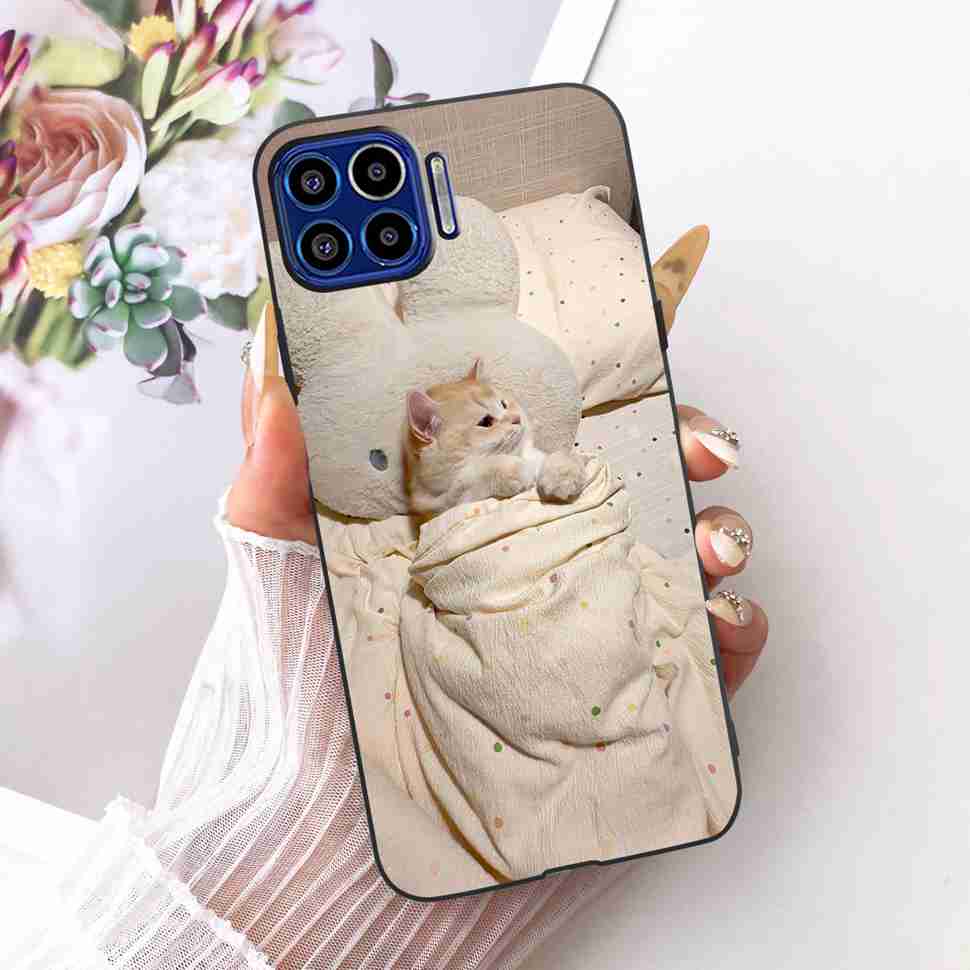 Für Motorola One 5G 6,7" Hülle Neueste Beliebte Drucke Silikon TPU Schwarze Abdeckung Für Motorola One MOTO ONE 5G Handyhüllen Bumper