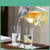 With Glass Stainless Pitcher Steel Lid Heat Resistant Cold Kettle Large Capacity Water Carafe For Hot And Cold Drinks Bpafree Iced Tea Pitcher