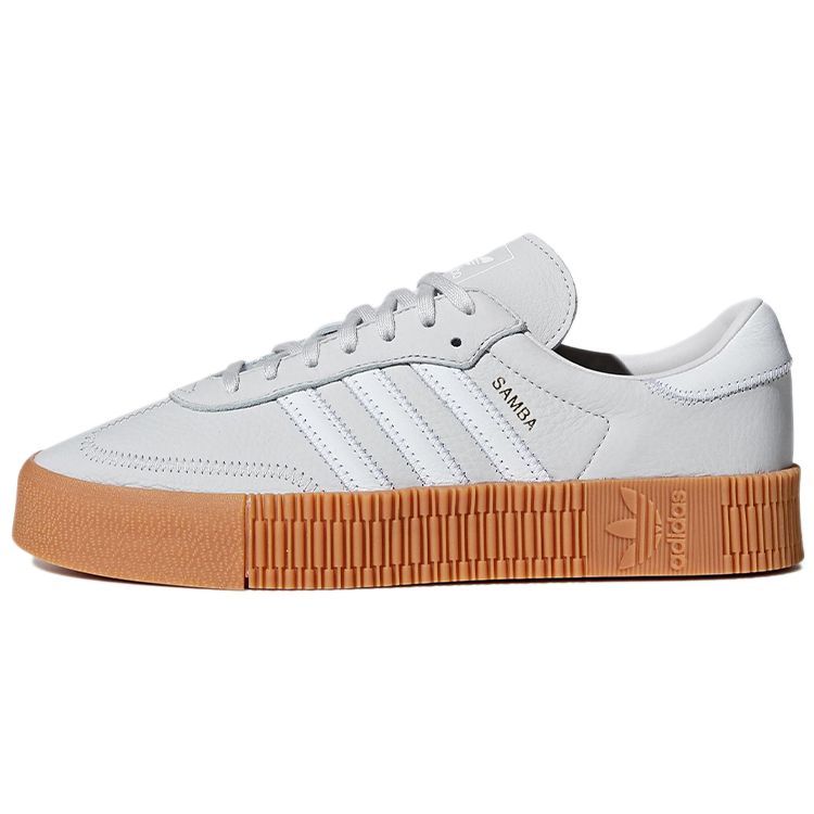 

Adidas Sambarose Серые Кроссовки Женские Обувь-Белый Жевательная резинка-2 CG6250 38⅔