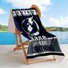 Tampa Bay Fan Gear Personalized Text Beach Towel Super Soft & Absorbent Suitable for Swimming Gym Camping Yoga Vacation