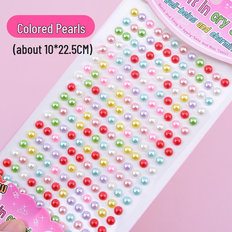 Kristall-Strasssteine DIY Schmuckschatulle Herz-Edelstein-Aufkleber - PVC Selbstklebend