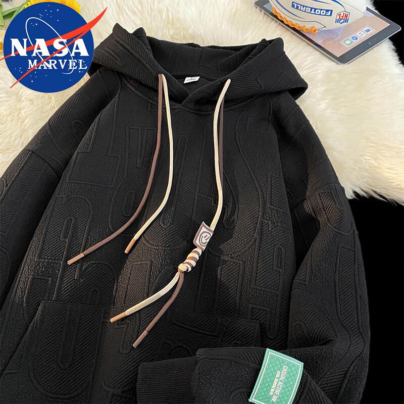 

NASA MARVEL Men s Loose Fit Hooded Pullover Sweatshirt XL