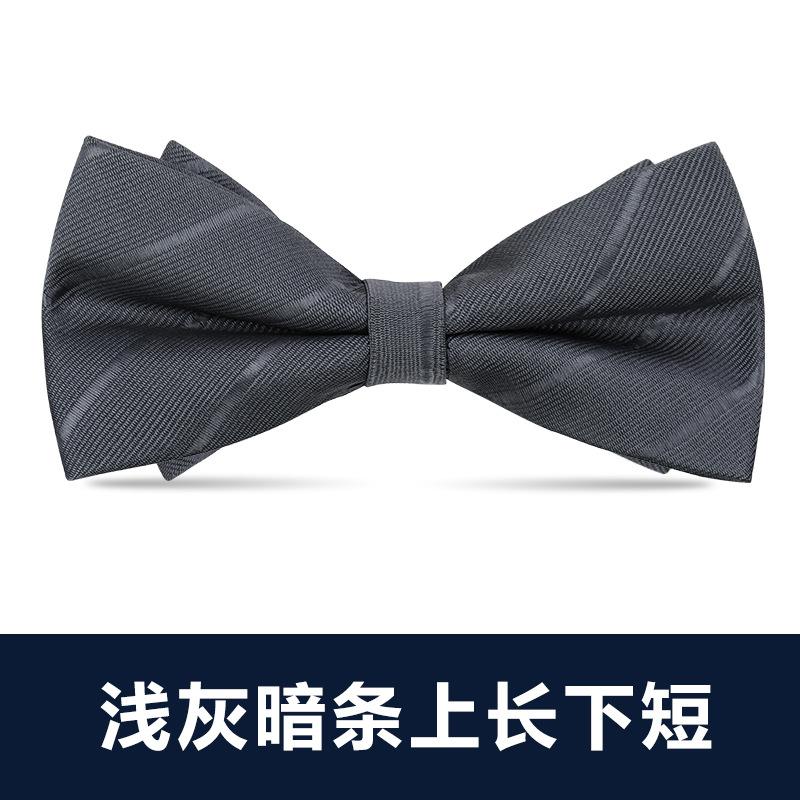 Men'S Double Bow Tie Groom Best Man Burgundy Black Dress Shirt Wedding British Korean Edition Bow Women