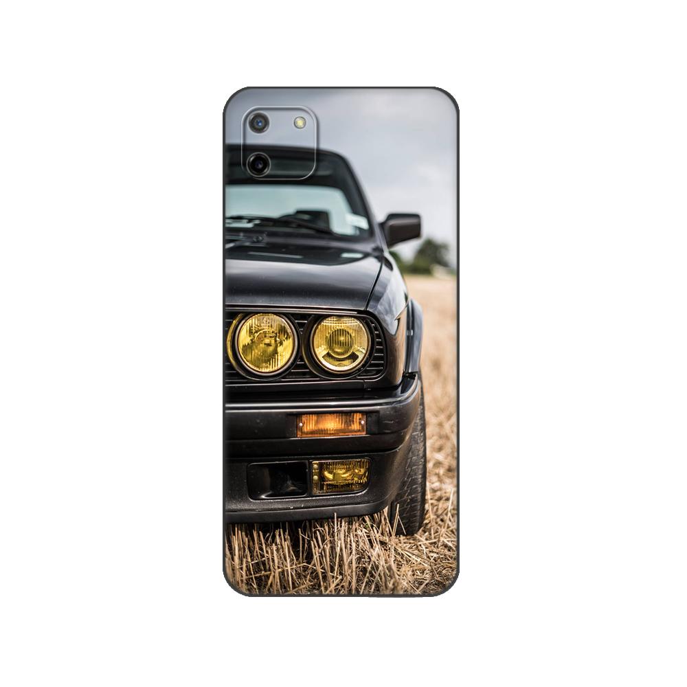 Black Tpu Case For OPPO Realme 8i C25 C25S C11 2020 2021 C20 C21 C21Y C25Y Back Cover Cool Sports Car Design