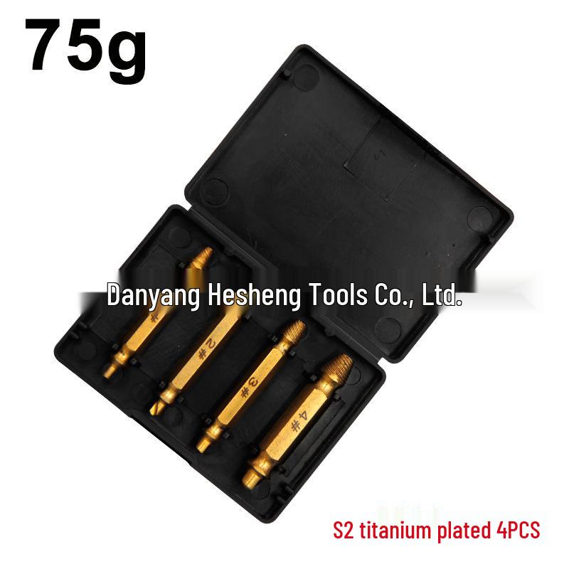 High-Speed Steel Double-Head Screw Extractor & S2 Screwdriver Set