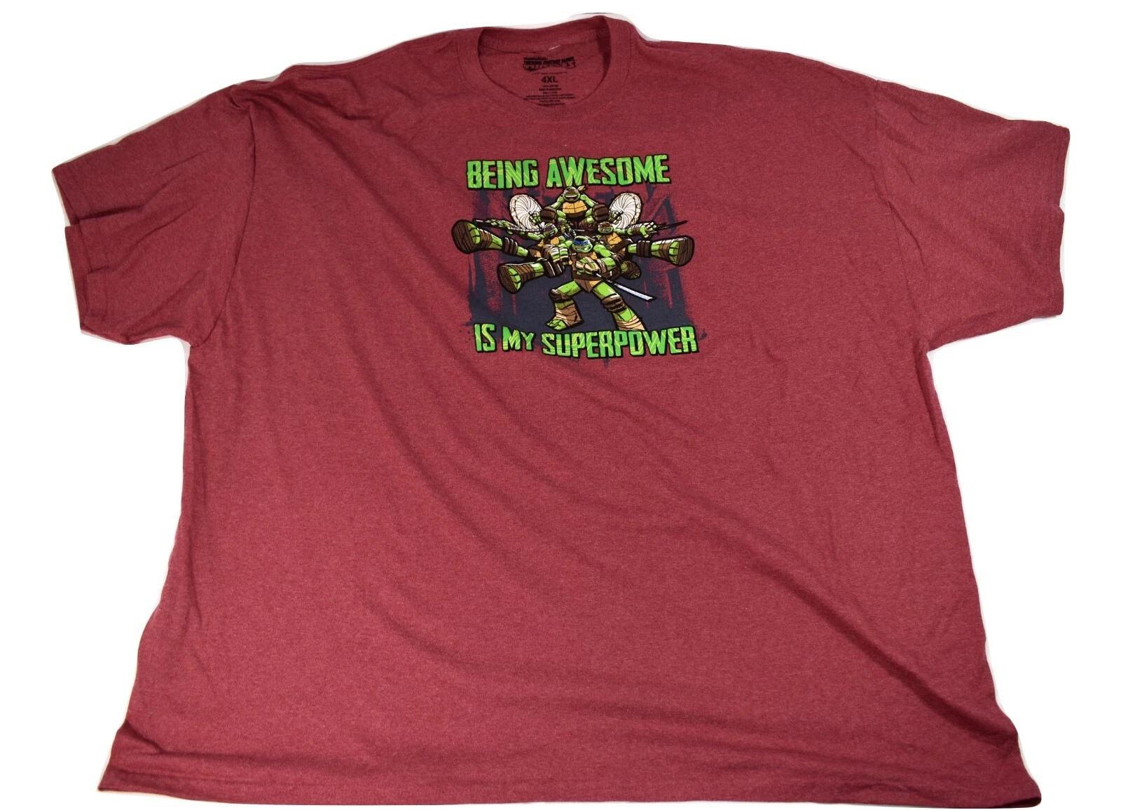Teenage Mutant Ninja Turtles Mens Being Awesome Is My Superpower Shirt New 4XL S