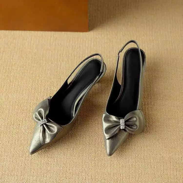 

Fashion Women High Heels Shoes Summer Fashion Pointed Toe Slip on Sandals Elegant Dress Pumps Zapatos De Mujer Designer Shoes for Women 35