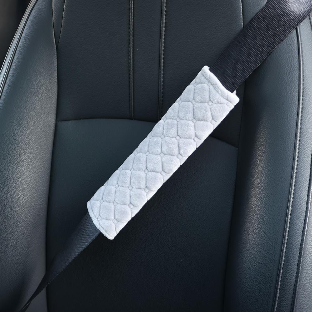 New Car Short Plush Seat Belt Shoulder Pad Cover Adjustable Soft Locator Warm Travel Bag Shoulder Pad Universal Cars Accessories