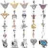 925 Silver Winged Angel Charm Pendant For Original Bracelet Female Jewelry Exquisite Gifts