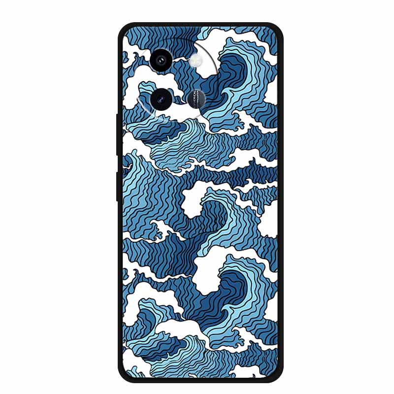 3D Lovely Cute Case For Vivo Y38 Y200i Y200T T3X Soft TPU Silicone Bumper Protector Relief Flower Emboss Phone Cover Funda Capa