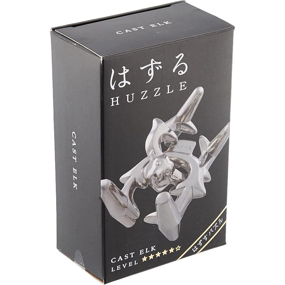 Hanayama Cast Elk Puzzle Level 5 Difficulty Brain Teaser Game