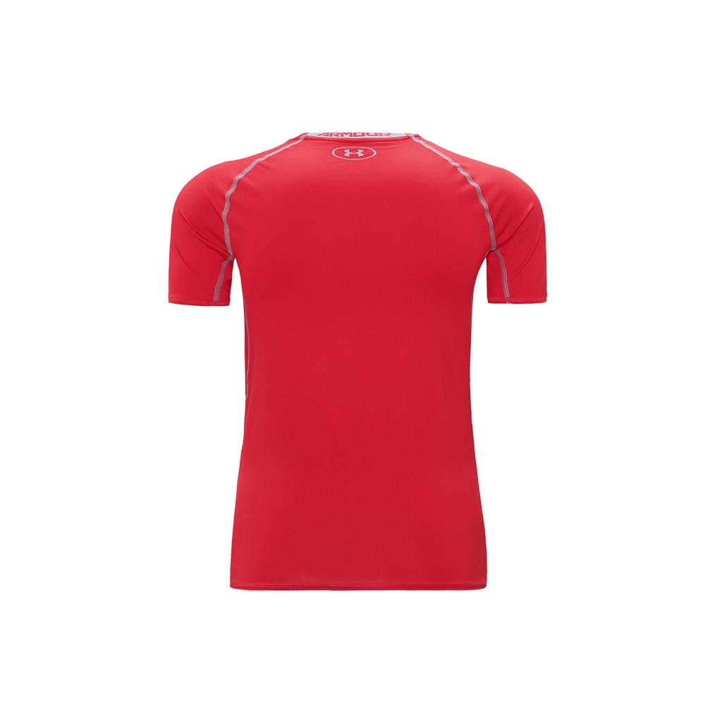 Under Armour Training Slim Fit Short Sleeve Fitness Shirt Men Tops Red 1257468-600