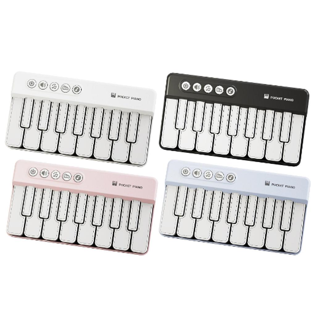Light Pocket Piano with Sound and Light Practical Interactive Games Electronic Piano Keyboard for Birthdays New Year Boys Girls