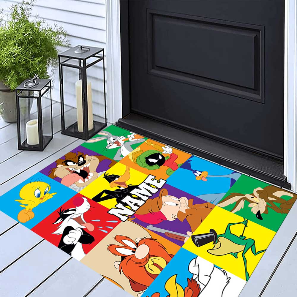 Warnermedia (9) Customize your name rug, office chair cushion, home bedroom living room gift.