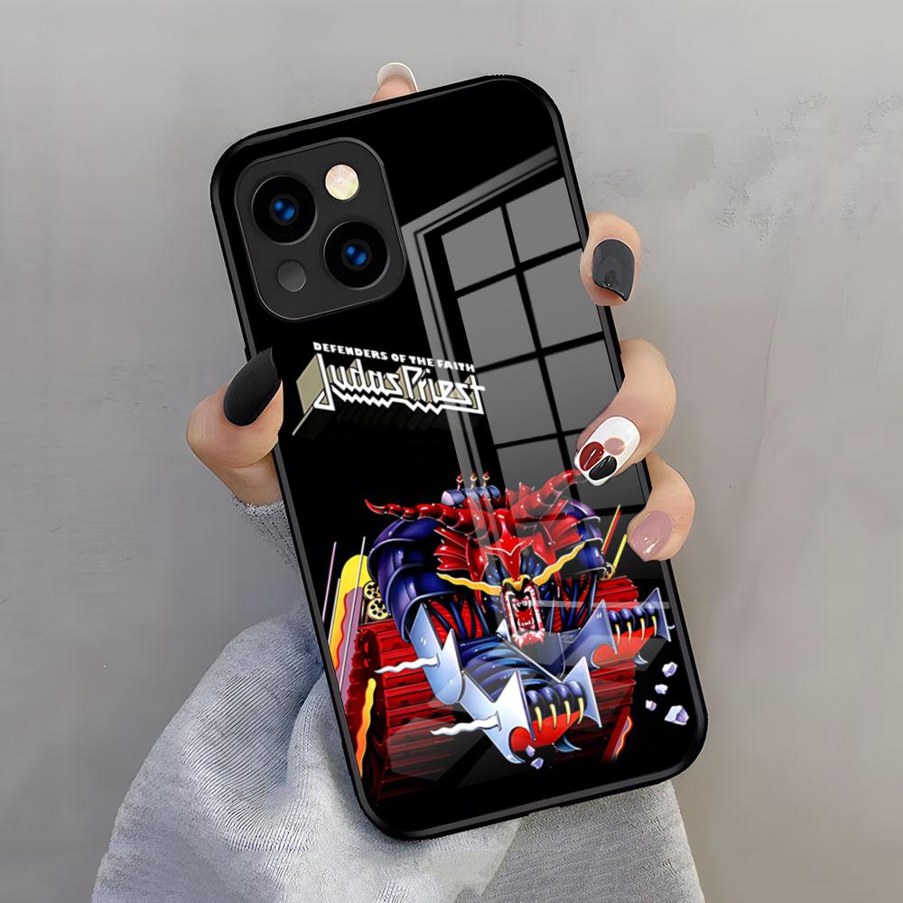 Band J-Judas Priest-Music Phone Case For IPhone 17 Pro Max 15 Pro 16 14 Plus 12 13 Mini 11 Pro Shockproof Glass Cover