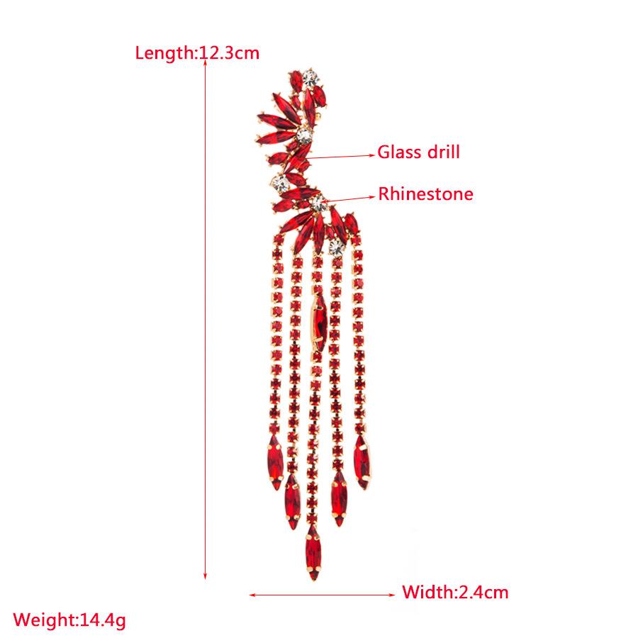 Personlig enkel örhänge Örhängen Legering Kristall långa tofs örhängen Super Fairy Earclip för kvinnor