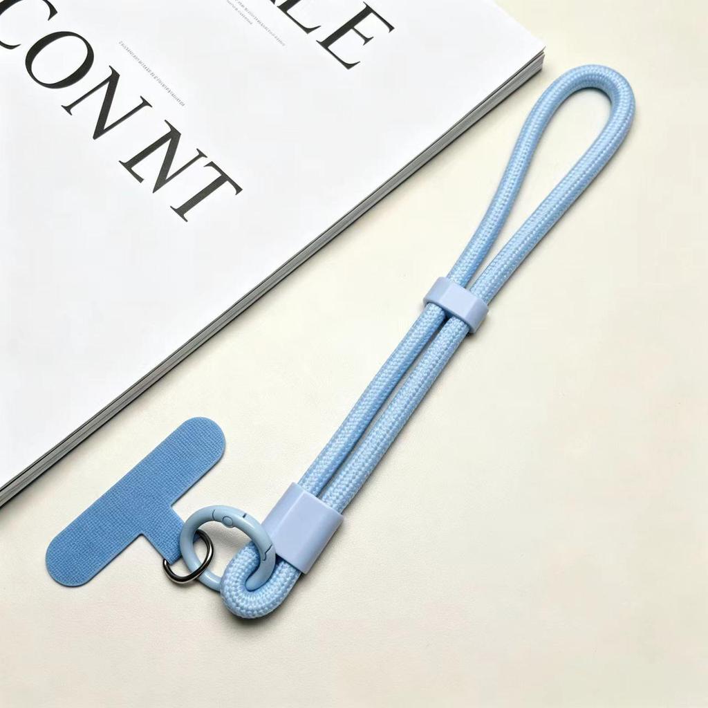 Adjustable 6mm Braided Anti-Drop Mobile Phone Wrist Strap with Self-Locking and Multi-Color Options