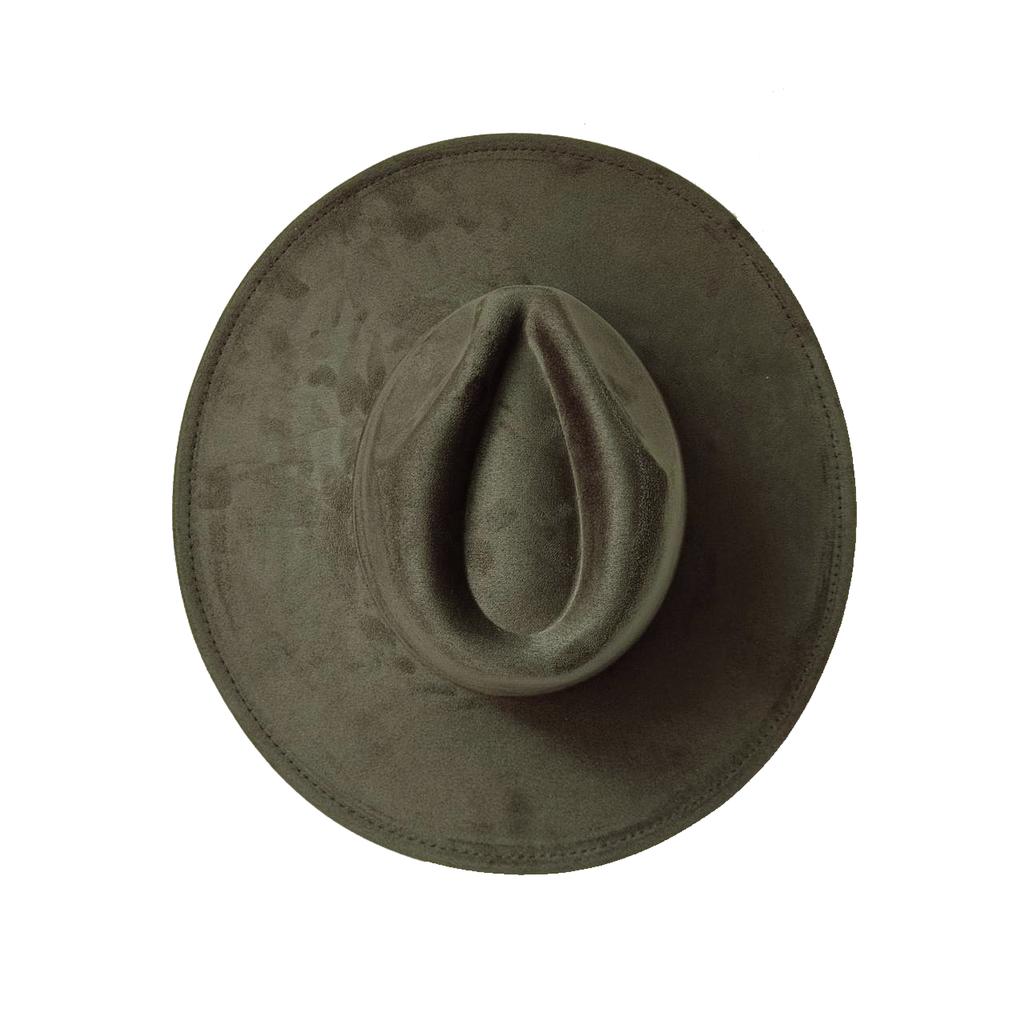 For Burning Vegan Suede Fedora Rancher Hats Blank Hats Multicolor Heart Shaped Top 9.5Cm Brim Unisex Jazz Hat Church Hat