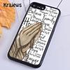 Krajews Bibel Jesus Christliche Zitate Handyhülle Cover Für iPhone 17 Air 16 15 14 plus 11 12 13 pro max coque Fundas