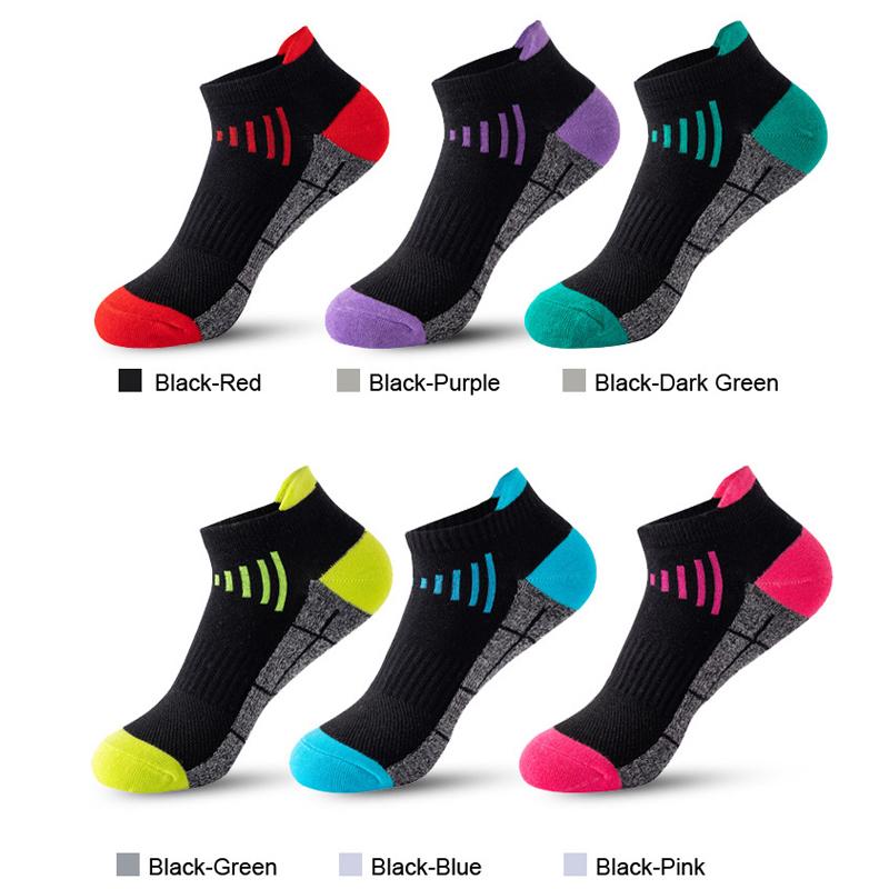 

6 пар женских коротких спортивных носков, быстросохнущие, для бега, баскетбола, походов, носки длиной до щиколотки, дышащие, черного цвета One Size