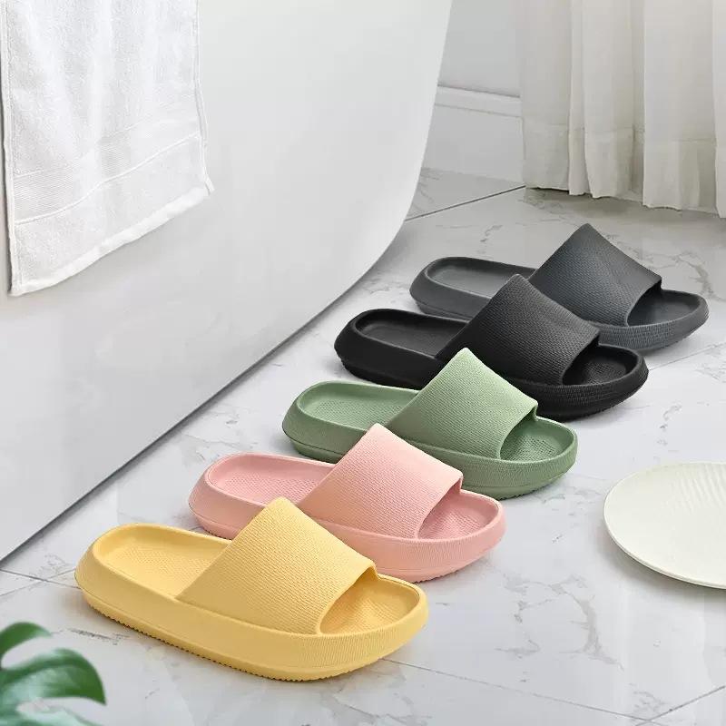 Slippers men's summer outdoor wear indoor home non-slip household thick-bottomed sandals men's summer