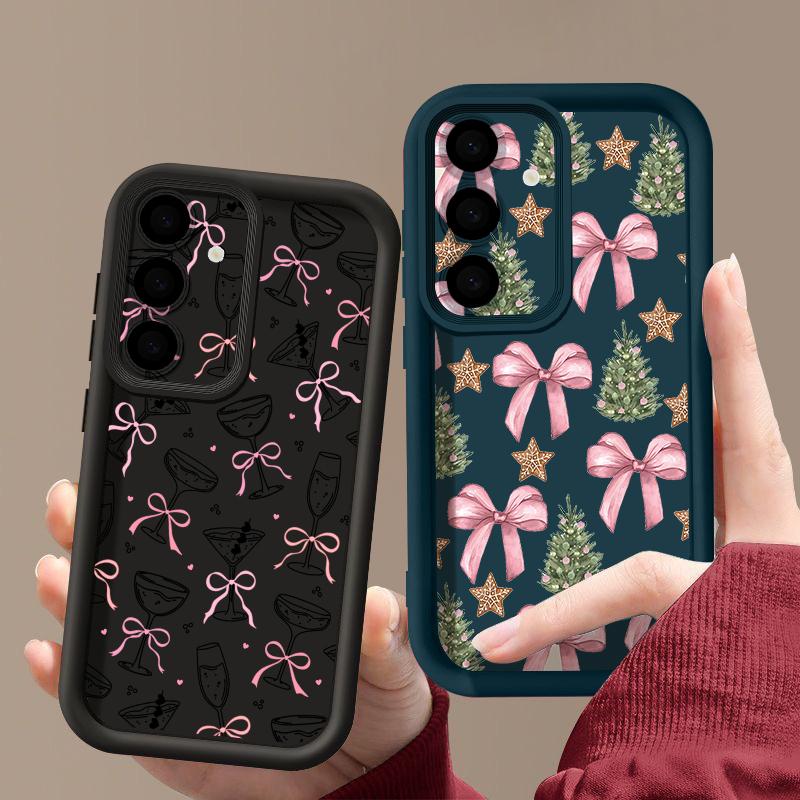 Colorful Bowknots Pattern Case For Samsung A57 A37 A17 A56 A36 A16 A55 A35 A15 A54 5G S21 FE S22 S23 S24 S25 Plus S26 Ultra Bumper Cover