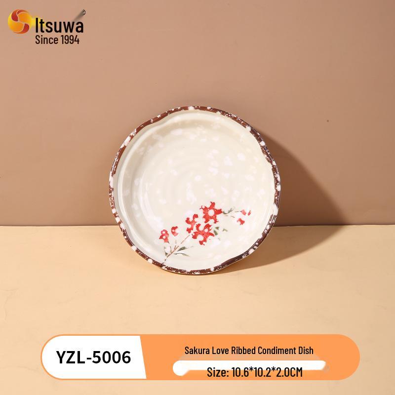 Sakura Love Melamine Tableware: Drop-Resistant Cherry Blossom Design for Catering