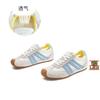 Leather Women's New Summer Thin Leather Mesh Breathable Leisure Sports Flat Bottom