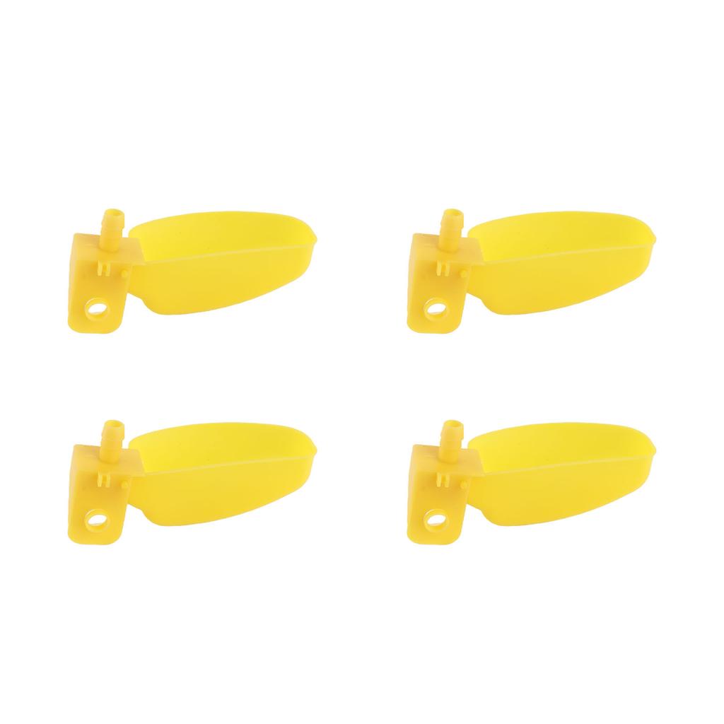 10Pcs Automatic Waterers Yellow Drinking Cups Bowl for Quail Chicken Birds Large Size