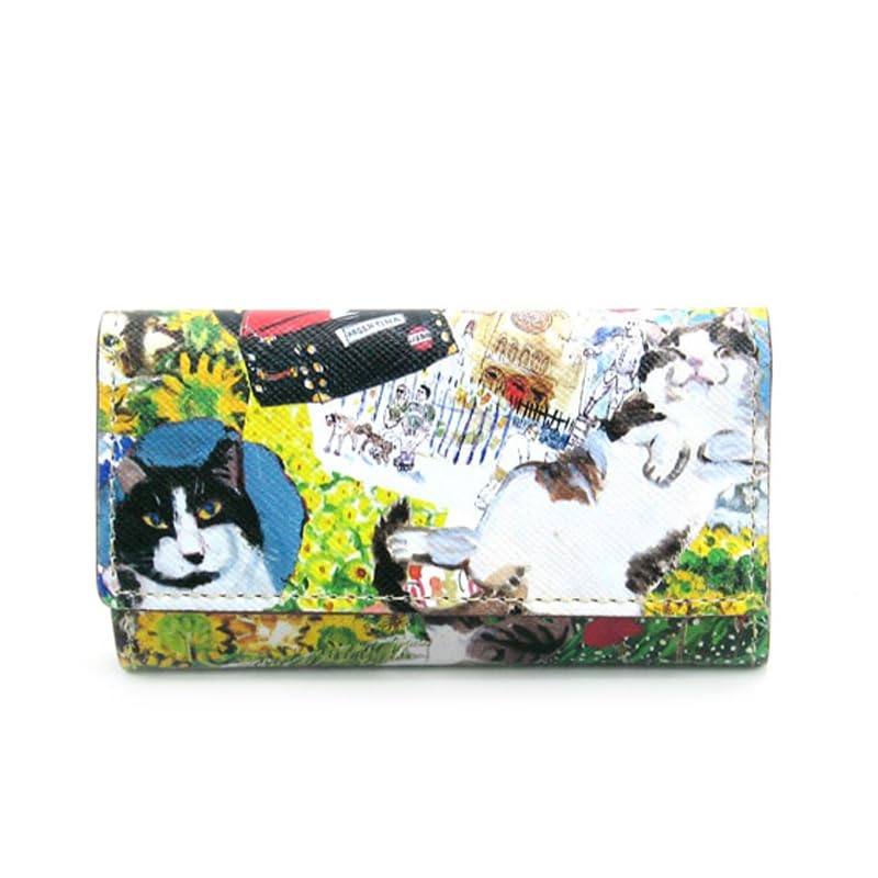 Живая женская ключница-кошелек Manhattaner s 75-1661 Желтая